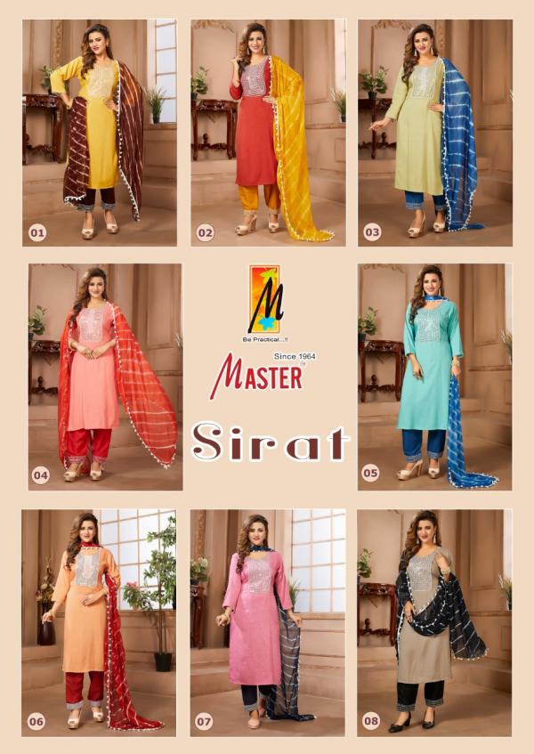 Master Sirat Fancy Kurti With Bottom Dupatta Collection